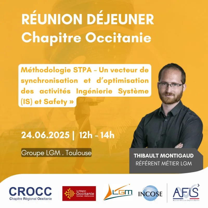 Thibault Montigaud, Référent métier RAMT chez LGM présente une conférence sur Méthodologie STPA
